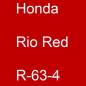 Preview: Honda, Rio Red, R-63-4.